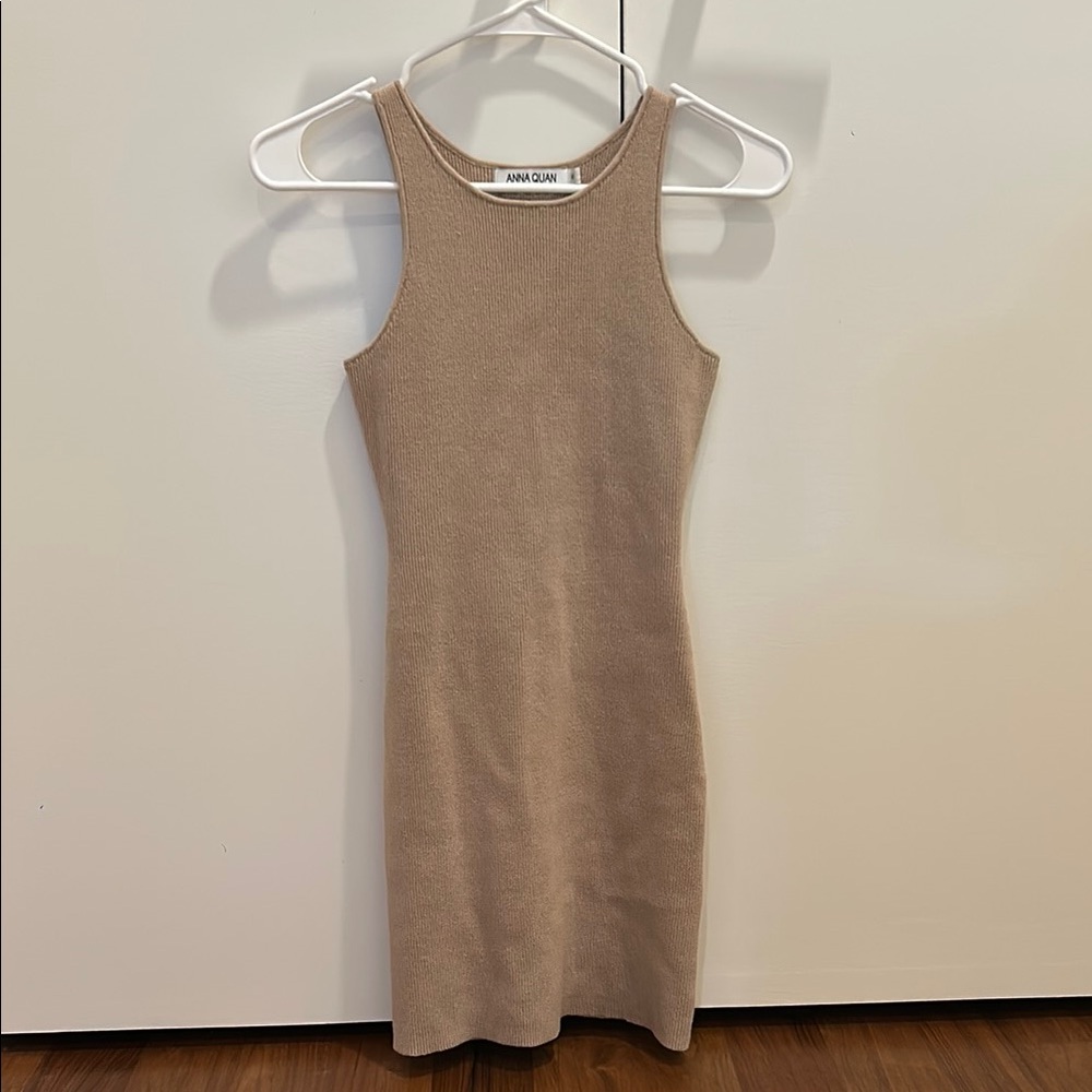 Anna Quan Beige Nikita Minidress